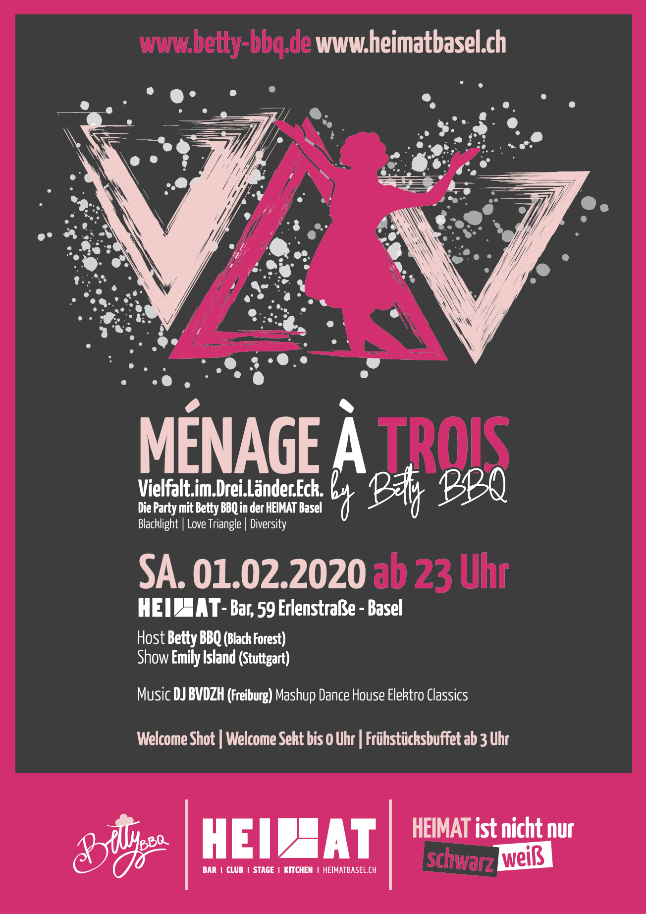 Menage a Trois Party in Basel