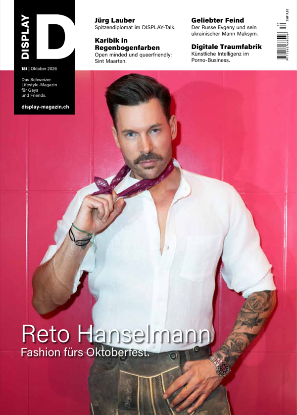 DISPLAY Cover N° 181 – Reto Hanselmann. Fashion fürs Oktoberfest.