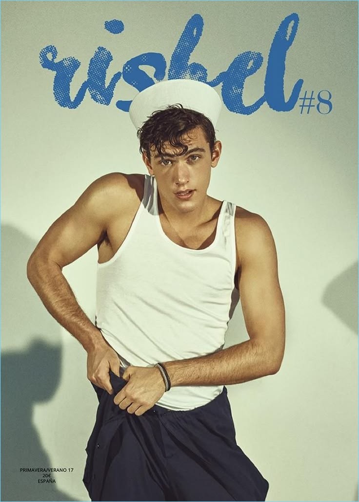 Mann im weissen Tanktop mit Matrosenmütze auf dem Cover von Risbel #8