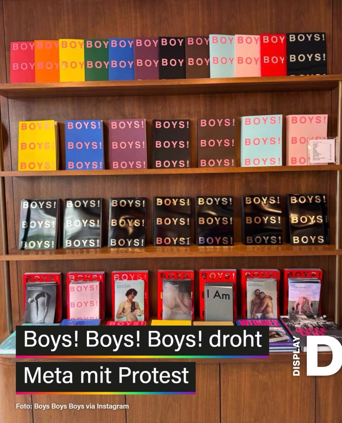 Das Londoner Boys! Boys! Boys! @boysfineart wehrt sich gegen eine Instagram-Einschränkung – und droht Meta nun mit Protest vor dem Hauptsitz. Was ist passiert? Mehr…