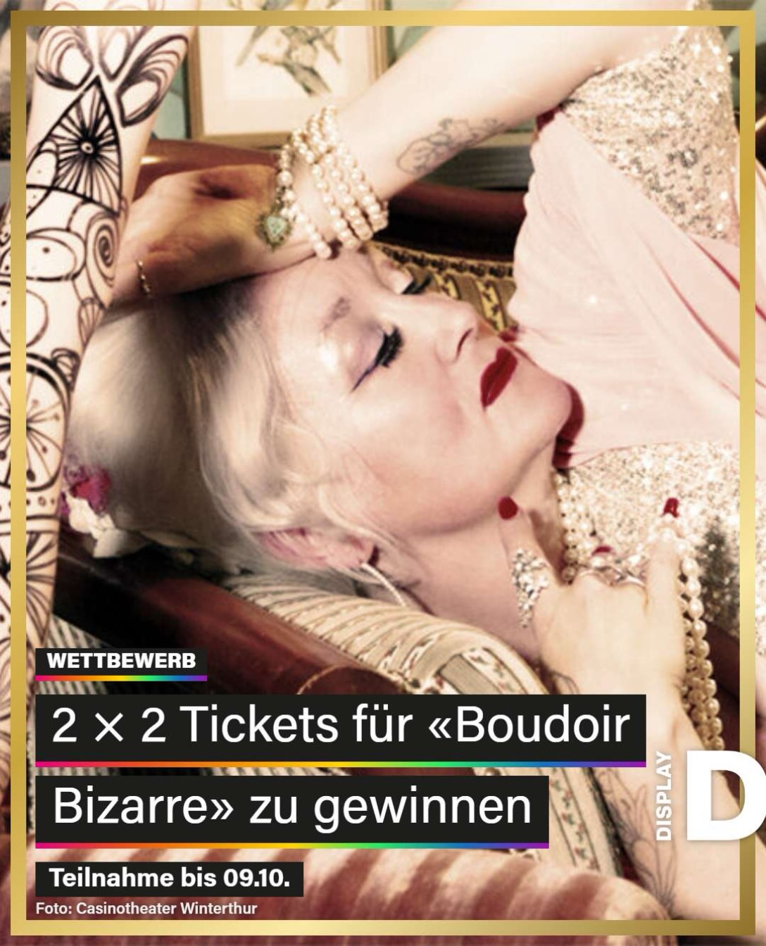Am 10. Oktober wird das Casinotheater Winterthur zur Bühne für einen Abend voller Glamour, Burlesque, Drag, Musik und Überraschungen. 💋 Du willst dabei sein? Wir…