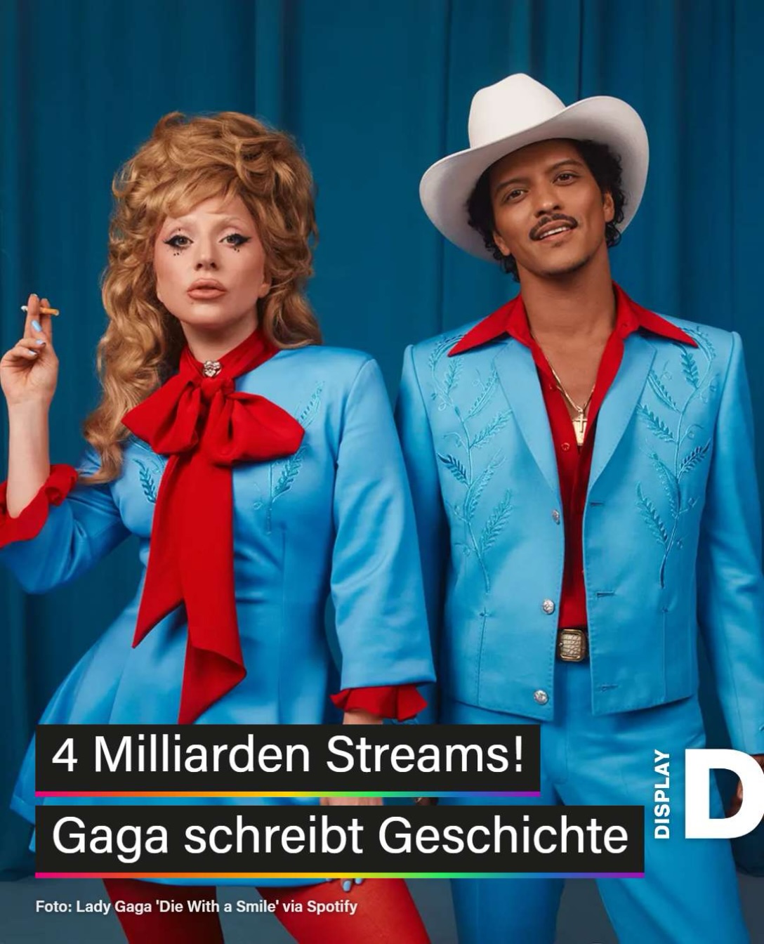 Lady Gaga und Bruno Mars knacken mit «Die With A Smile» die unglaubliche Marke von 4 Milliarden Streams auf Spotify – und das schneller als…