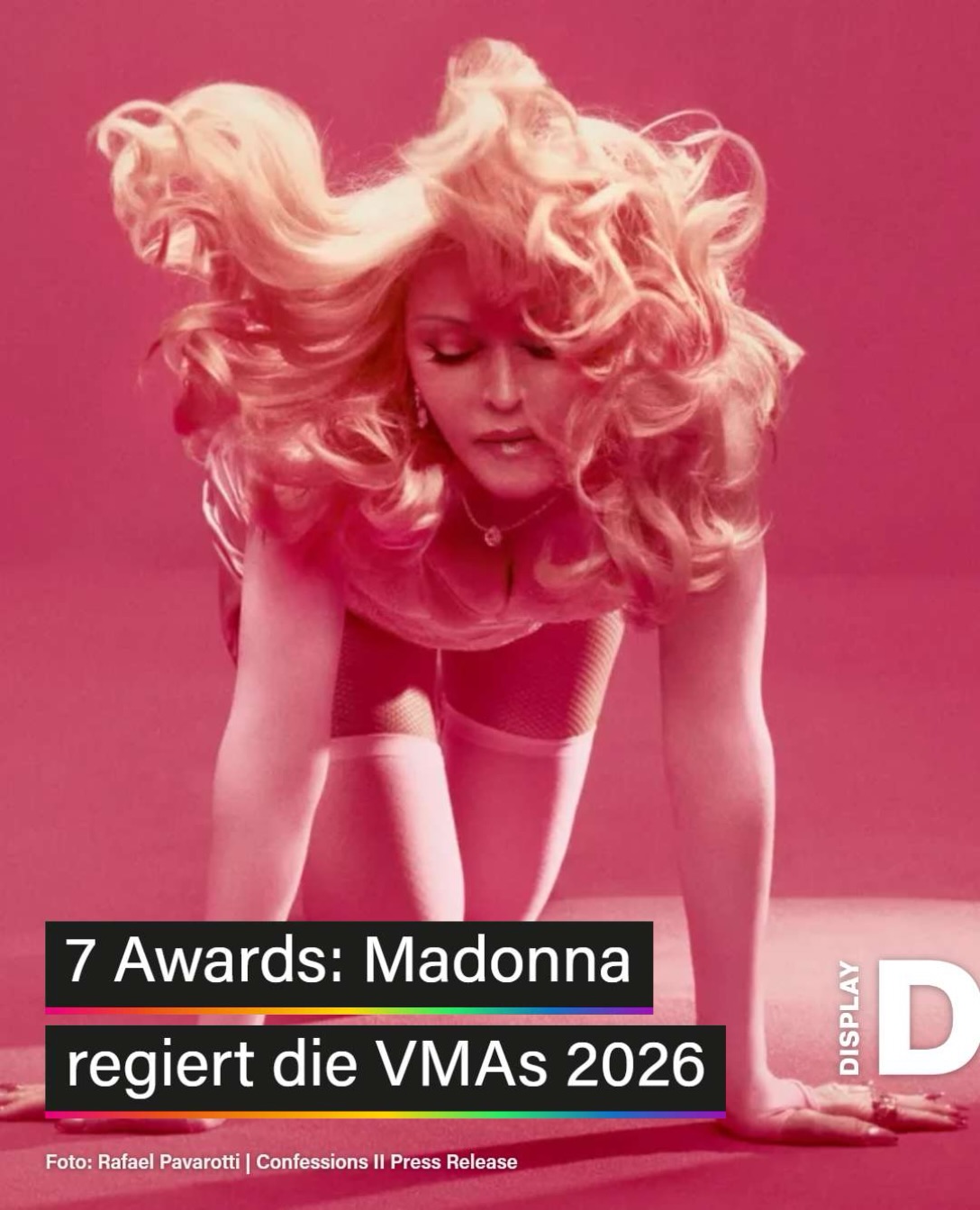 Die Queen of Pop hat wieder abgeliefert: Madonna holt bei den VMAs 2026 gleich sieben Awards – darunter Artist of the Year und Best Album…